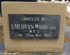 Vaalkrans - Monument - A Mervyn Wood Esq M.E.C. 22 May 1965