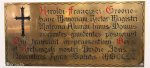 Michaelhouse - Chapel -  Rector Harold Francisci Greene - Plaque