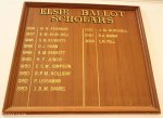 Michaelhouse -  Media Centre - Honours Boards - Elsie Ballot Scholars