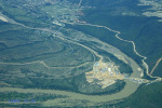 Mandini - Tugela River - New Weir above rail bridge - Aerial (3)
