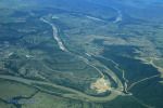 Mandini - Tugela River - New Weir above rail bridge - Aerial (5)