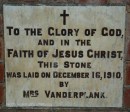 camperdown - Church of thr Resurrection - Church Foundation stone 1910 -