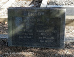 Creighton Cemetery grave Edith & Malcolm Brown