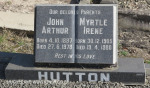 Creighton Cemetery grave John and Myrtle Hutton