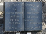 Creighton Cemetery grave Leonard
