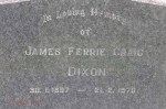 Dargle - St Andrews Church - Grave - James Ferrie Craig Dixon (1)