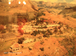 Cathedral Peak Hotel memorabilia aerial photo