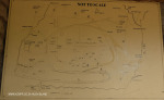 Cathedral Peak Hotel memorabilia map