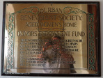 Essenwood Home - Durban benevolent Home plaque