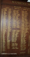 Durban Bowling Club Honours Board womens singles