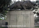 Durban Cenotaph -  Lion 1914 to 1918