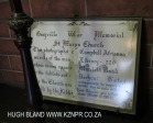 Durban - Greyville - St Marys Anglican Church war memorial records