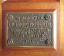 PYC - Plaque in memory of DF Roberts