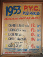 PYC - Pub prices 1953