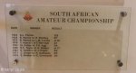 Durban Country Club - Honours - SA Amaetur champs