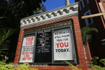 Manning Road Methodist Church sign post