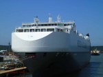 Durban Harbour - Contemporary car conveyor ship - Hoegh Autoliners -