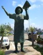 Durban Harbour - Lady in White - Perla Siedle Gibson - Monument at Passenger terminal -  (2)