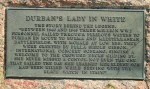 Durban Harbour - Lady in White - Perla Siedle Gibson - Monument at Passenger terminal -  (4)