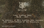 Inanda Seminary Lucy Lindley Hall Museum 1897 Plaque