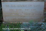 Durban North ST Martins Church 1949 foundation stone)