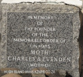 Durban - Warriors Gate Moth Museum NMR Avenue Plaque founder Moths Charlesn Evenden