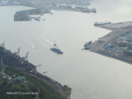 Durban Harbour mouth with corvette exiting (8)
