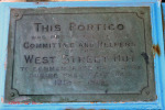 Point Road - Seamans Institute - West Street hut - WWI plaque