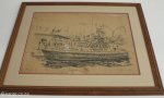 Royal Natal Yacht Club - Trafalgar Room - drawing Captain Bell Tug