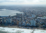 Durban main beaches and CBD in background (2)