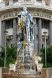 UKZN Howard College KIng George V statue - desecrated. (1)