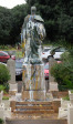 UKZN Howard College KIng George V statue - desecrated. (2)