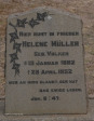 Elandheim Cemetery grave of  Helene Muller