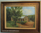 Lions Bush painting of original home before fire