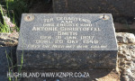 Geluksburg Cemetery Graves - Antonie Smith 1948