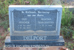 Geluksburg Cemetery Graves - Jan and Martha Delport)