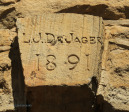 Wasbank - Manor House - De Jager - wagon shed 1891- foundation stone