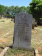 Greytown Cemetery - Grave -  Trooper John C Adams - NMP -  2 July 1879