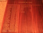 Greytown Golf Course -  Honours Boards - Holes in One
