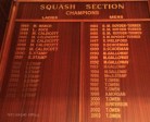 Greytown Golf Course -  Honours Boards - Squash Champions