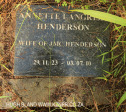 Hilton family grave Annette L Henderson 2010