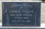 Himeville Cemetery - grave George Taylor)