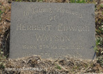 Himeville Cemetery - grave Herbert Watson