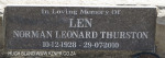Himeville Cemetery - grave Len Thurston
