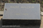 Himeville Cemetery - grave Maisie malcolm