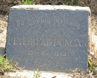 Himeville Cemetery - grave Peter Duncan