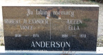 Himeville Cemetery - grave Robert and Aileen Anderson