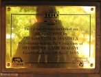 Hluhluwe - Hilltop Camp - 1995 Nelson Mandela opening plaque