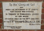 Howick St Josephs Catholic Church plaque 1943