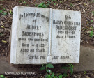 Isipingo Cemetery Grave  Audrey & Barry Badenhorst